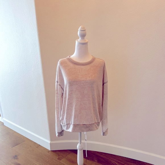 Forever 21 Pale Pink Cozy Pullover Long Sleeve Top - Size M - Picture 1 of 3